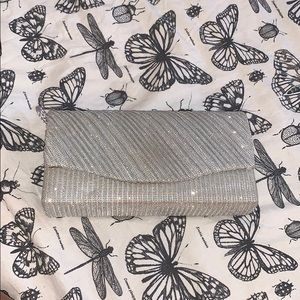 Sparky silver clutch/purse.
